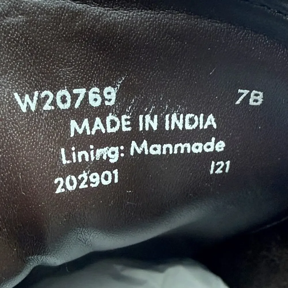 Cole Haan Womens Camea Combat Boots US 7 Brown Leather Zip Side Waterproof NWOB - Picture 12 of 12